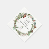 Weihnachtsfeier Serviette (Ecke)