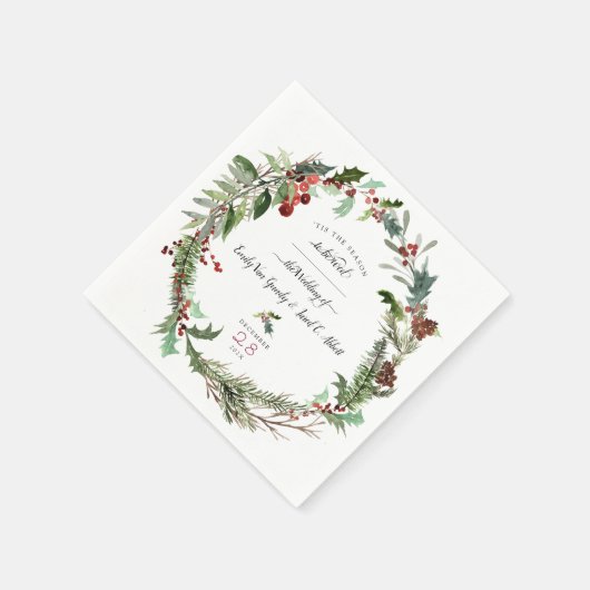 Weihnachtsfeier Serviette (Ecke)