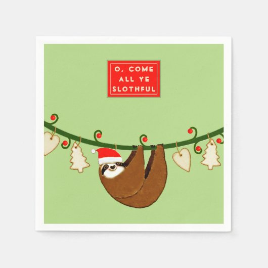 Weihnachtsfeier Serviette (Vorderseite)