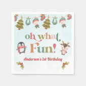 Weihnachtsfeier Serviette (Vorderseite)