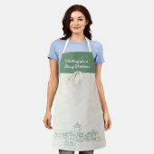 Weihnachtsfeier - "Sie ein frohes Weihnachtsfest" Schürze (Getragen)