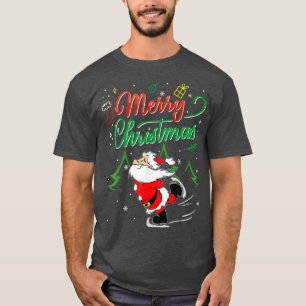 Weihnachtsfeier Skaten Funny 2021 Kostüm Mer T-Shirt