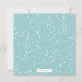 Weihnachtsfeier Snowflakes Klassische Feier Einladung (Rückseite)