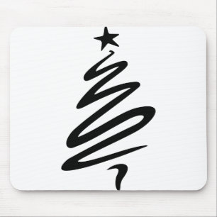 Weihnachtsfeier Star stilisiert Drei Bäume Mousepad