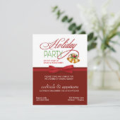 Weihnachtsfeier Stilvolle Einladungen (Stehend Vorderseite)