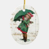 Weihnachtsfeier Süsse Keramik Ornament (Vorne)
