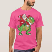 Weihnachtsfeier T-Rex Dinosaur Kinder T-Shirt (Vorderseite)