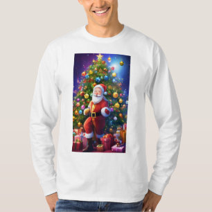 Weihnachtsfeier T-Shirt mit einem Farbschlag