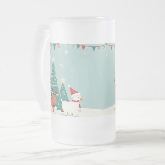 Weihnachtsfeier Tasse (Vorderseite Links)