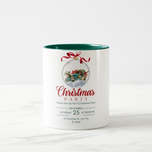 Weihnachtsfeier Tasse (Mittel)