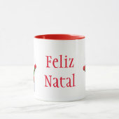 Weihnachtsfeier Tasse-Snowman-Feliz Natal Tasse (Zentrum)