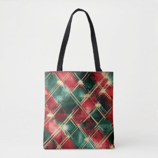 Weihnachtsfeier Thema Rot und Gold Tasche