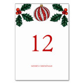 Weihnachtsfeier-Tischnummer Tischnummer (Vorderseite)