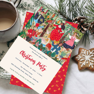 Weihnachtsfeier Traditionelle 12 Tage Einladung