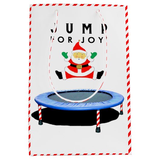 Weihnachtsfeier Trampolin Mittlere Geschenktüte (Vorderseite)
