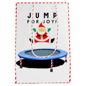 Weihnachtsfeier Trampolin Mittlere Geschenktüte (Rückseite)