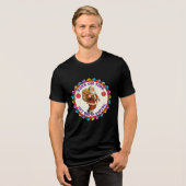 Weihnachtsfeier Tri-Blend Shirt (Vorderseite voll)