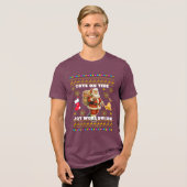 Weihnachtsfeier Tri-Blend-Shirt Tri-Blend Shirt (Vorderseite voll)