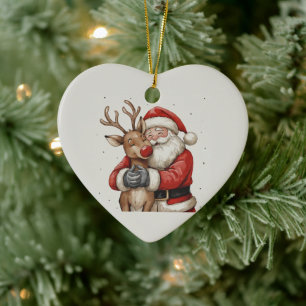 Weihnachtsfeier und Bierherz - Trending Now Keramik Ornament