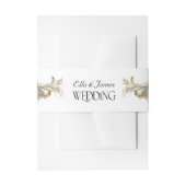 Weihnachtsfeier und Goldene Ornamente Einladungsbanderole (Vorderseite Beispiel)