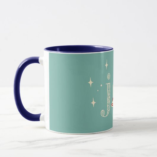 Weihnachtsfeier und Ornament Tasse (Links)