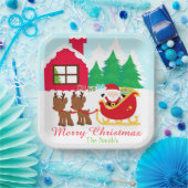 Weihnachtsfeier und Reindeer Pappteller (Party)