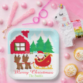 Weihnachtsfeier und Reindeer Pappteller (Party)
