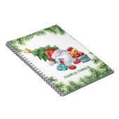 Weihnachtsfeier und Weihnachtsmann Notizblock (Rechte Seite)