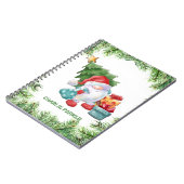 Weihnachtsfeier und Weihnachtsmann Notizblock (Linke Seite)