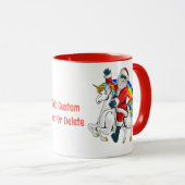 Weihnachtsfeier Unicorn Xmas Rainbow Tasse (VorderseiteRechts)