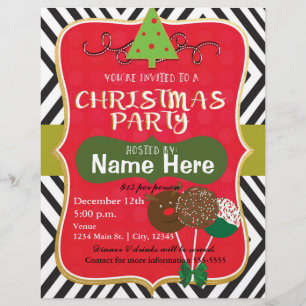 Weihnachtsfeier Urlaub Event Flyer Poster