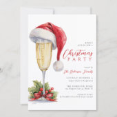 Weihnachtsfeier-Urlaubs-Cocktail Einladung (Vorderseite)