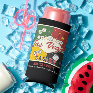 Weihnachtsfeier Vegas Casino Poker Nacht Party Selters Dosenkühler