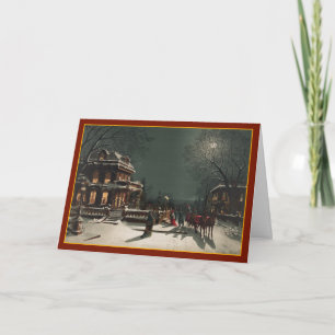Weihnachtsfeier - Vintage Karte