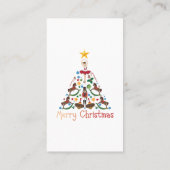 Weihnachtsfeier Visitenkarte (Rückseite)