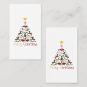 Weihnachtsfeier Visitenkarte (Vorne/Hinten)