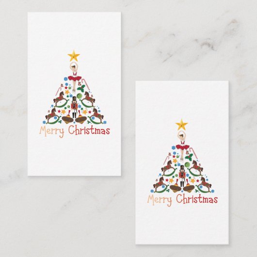 Weihnachtsfeier Visitenkarte (Vorne/Hinten)