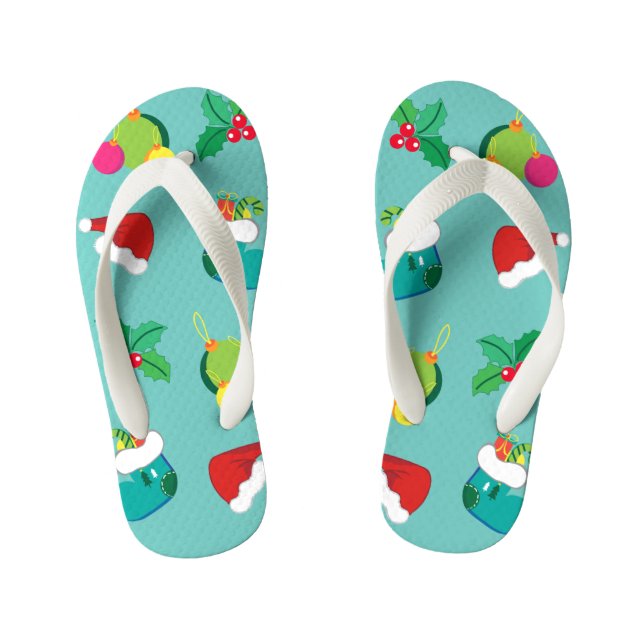 Weihnachtsfeier von Flip Flops Kinderbadesandalen (Fußbett)