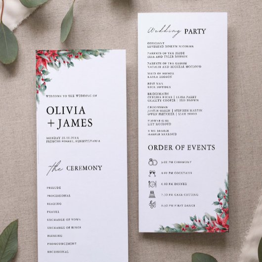 Weihnachtsfeier Vorlage des Programms