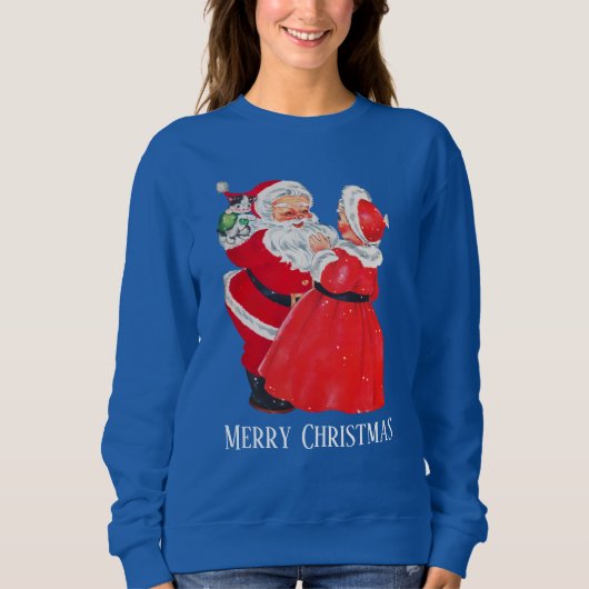 Weihnachtsfeier Weihnachten Frau Claus Sweatshirt (Vorderseite)