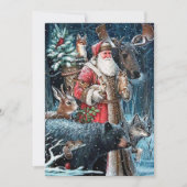 Weihnachtsfeier Weihnachten hinzufügen Stimmung Mitteilungskarte (Vorderseite)