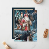 Weihnachtsfeier Weihnachten hinzufügen Stimmung Mitteilungskarte (Vorderseite/Rückseite Beispiel)