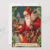 Weihnachtsfeier Weihnachten hinzufügen Stimmung Mitteilungskarte (Vorderseite)