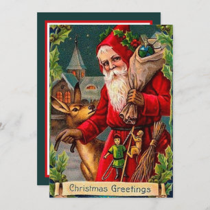 Weihnachtsfeier Weihnachten hinzufügen Stimmung Mitteilungskarte