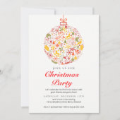 Weihnachtsfeier Weihnachten Party Einladung (Vorderseite)