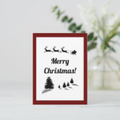 Weihnachtsfeier Weihnachten Weihnachten Weihnachte Postkarte (Stehend Vorderseite)