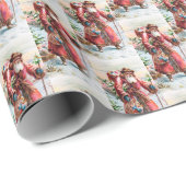 Weihnachtsfeier Weihnachten Weihnachtsfeiertag Geschenkpapier (Rolleneckpunkt)