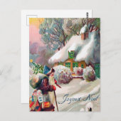 Weihnachtsfeier Weihnachten Weihnachtsfeiertag Postkarte (Vorne/Hinten)