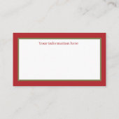 Weihnachtsfeier Weihnachten Weihnachtsfeiertag Visitenkarte (Rückseite)