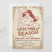 Weihnachtsfeier Weihnachten Weihnachtsmann Geburts Einladung (Vorderseite)